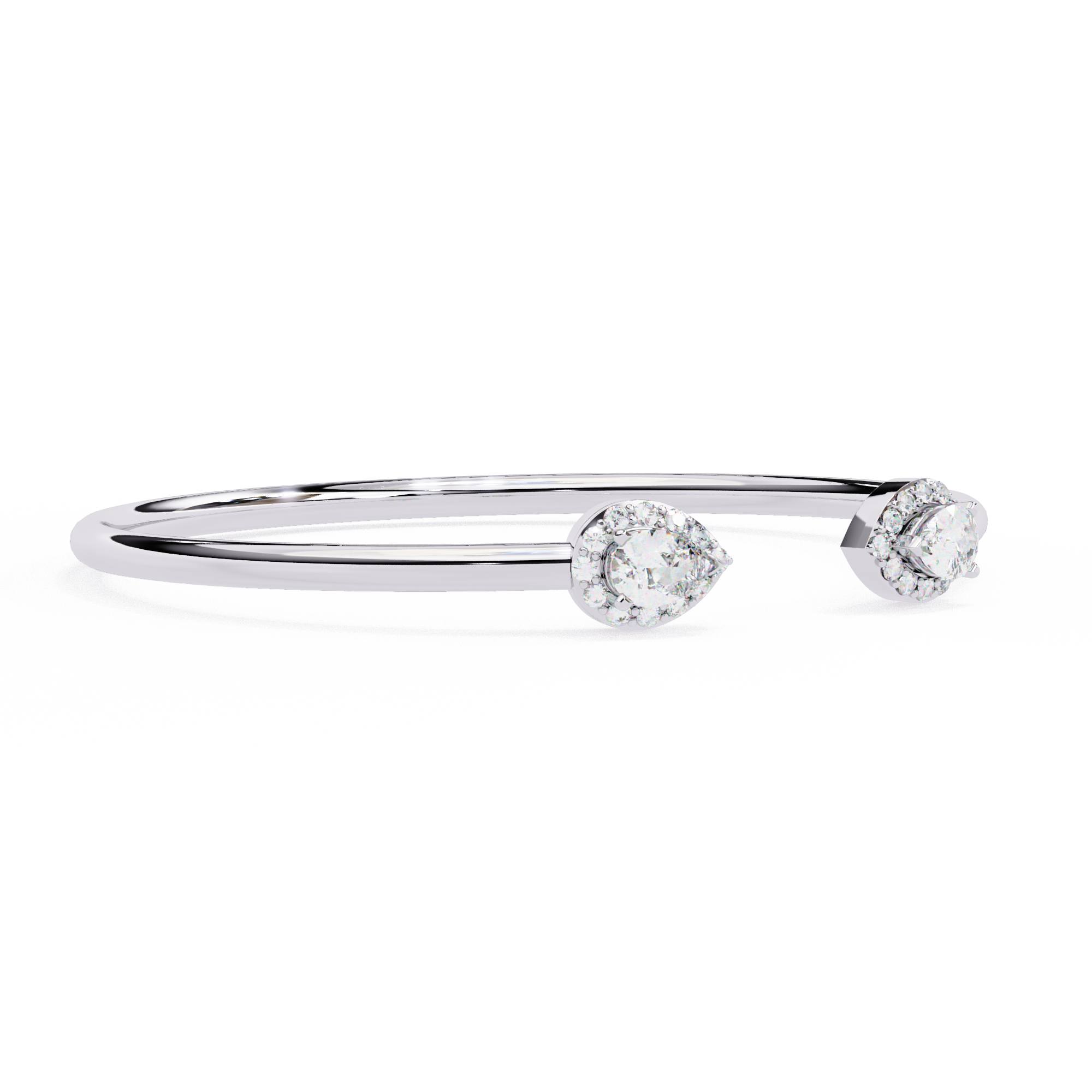 Solitairekart 1.17ct Pear Cut Natural Diamond Bracelet-H Color. VS1 Clarity